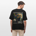 Aphroan, Bär, 1st | Blaster, Oversize Bio T-Shirt, Unisex - Schwarz