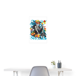 Calveron, Skelet, 1st | Poster 40x60 cm - Weiß