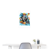 Calveron, Skelet, 1st | Poster 40x60 cm - Weiß