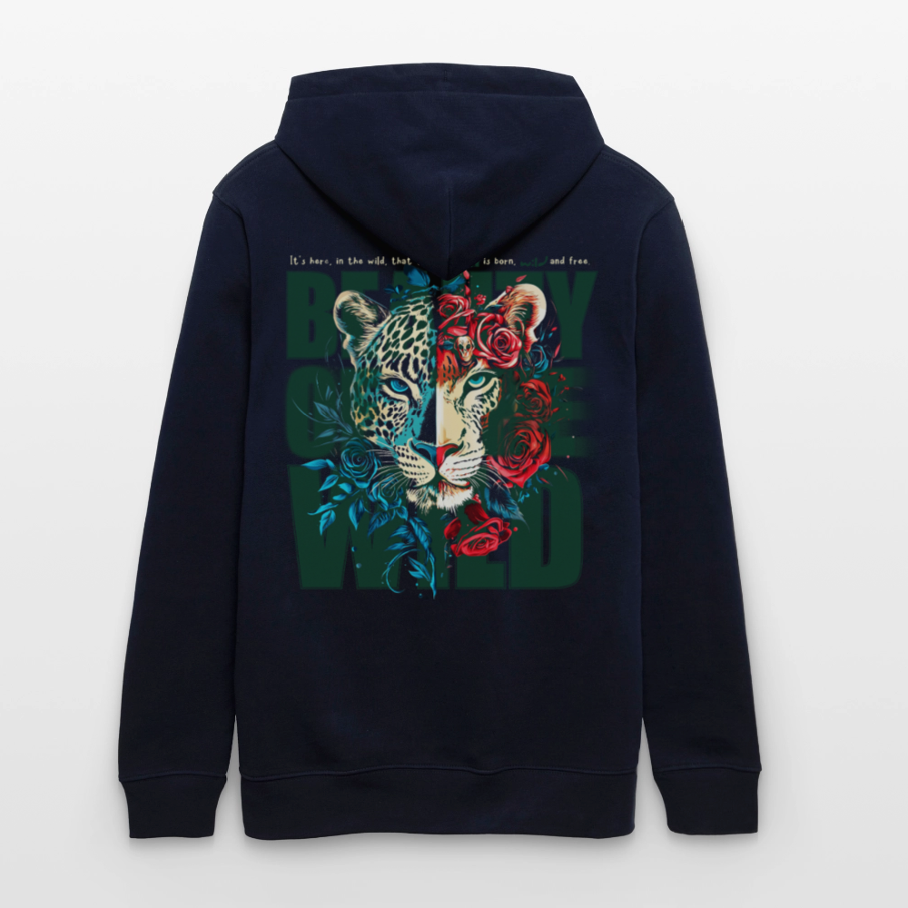 Irise, Leopard, 1st | Cruiser, Unisex Bio-Hoodie - Navy