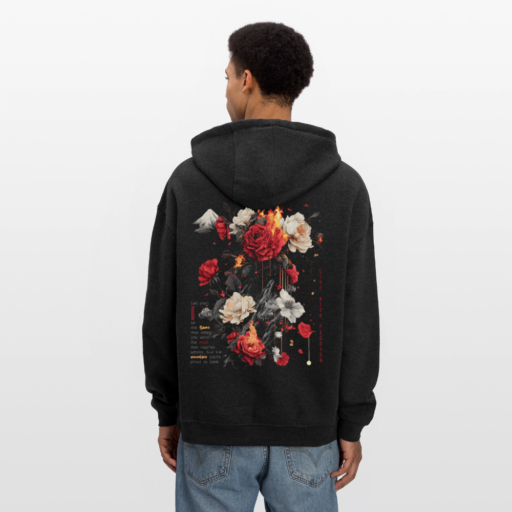 Manannan, Rose, 1st | Freshhood, Oversized Unisex Hoodie - Anthrazit