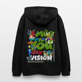 Thesean, Pinsel, 1st | Freshhood, Oversized Unisex Hoodie - Schwarz