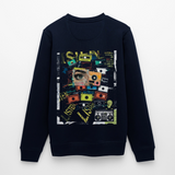 Shahzada, Kassetten, 1st | Roller, Unisex Bio-Sweatshirt - Navy