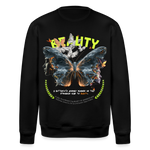 Harith, Schmetterling, 1st | Roller, Unisex Bio-Sweatshirt - Schwarz