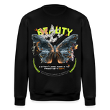 Harith, Schmetterling, 1st | Roller, Unisex Bio-Sweatshirt - Schwarz