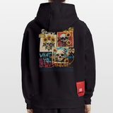 Odysseus, Totenköpfe, 1st | Heavyweight Oversized Bio Hoodie, Unisex - SOLID BLACK