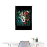 Irise, Leopard, 1st | Poster 60x90 cm - Weiß