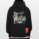 Siegfried, Augen, 1st | Heavyweight Oversized Bio Hoodie, Unisex - SOLID BLACK