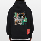Siegfried, Augen, 1st | Heavyweight Oversized Bio Hoodie, Unisex - SOLID BLACK