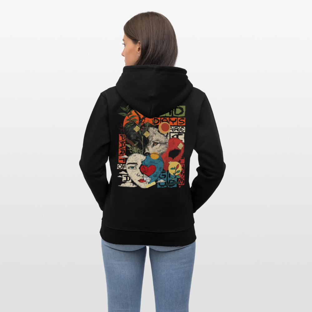 Eosan, Wolf, 1st | Cruiser, Unisex Bio-Hoodie - Schwarz