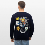 Rhean, Glühbirne, 1st | Roller, Unisex Bio-Sweatshirt - Navy