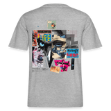 Saturnion, Raabe, 1st | Essential, Relaxed Fit Unisex Bio T-Shirt - Grau meliert