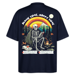 Tethyan, Skelet, 1st | Blaster, Oversize Bio T-Shirt, Unisex - Navy