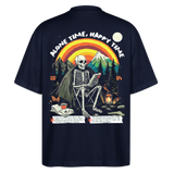 Tethyan, Skelet, 1st | Blaster, Oversize Bio T-Shirt, Unisex - Navy