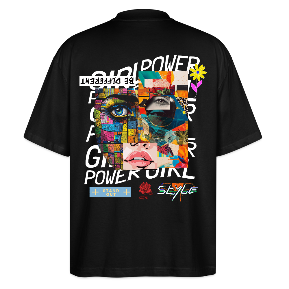 Xizir, Gesicht, 1st | Blaster, Oversize Bio T-Shirt, Unisex - Schwarz