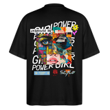 Xizir, Gesicht, 1st | Blaster, Oversize Bio T-Shirt, Unisex - Schwarz