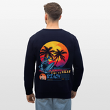 Eryan, Surfen, 1st | Roller, Unisex Bio-Sweatshirt - Navy