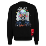 Fenriswolf, Totenkopf, 1st | Heavyweight Oversized Bio Sweater, Unisex - SOLID BLACK