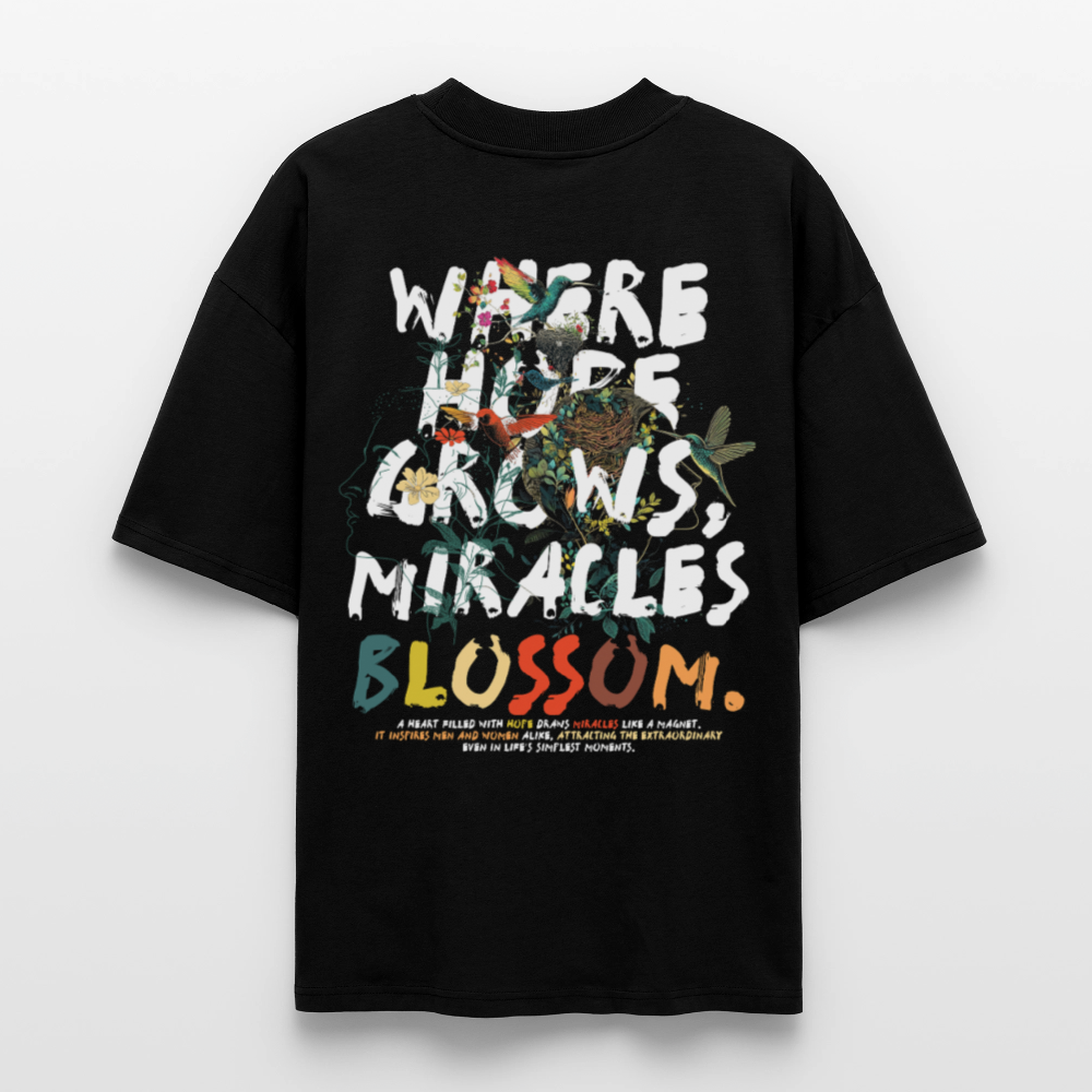 Quetzalcoatl, Vogel, 1st | Blaster, Oversize Bio T-Shirt, Unisex - Schwarz