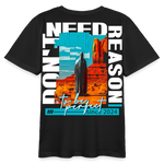Fuxi, Wüste, 1st | Teenager Bio T-Shirt - Schwarz
