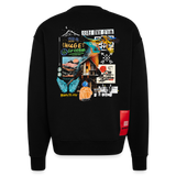Nüwa, Wandern, 1st | Heavyweight Oversized Bio Sweater, Unisex - SOLID BLACK