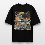Helian, Frau, 1st | Blaster, Oversize Bio T-Shirt, Unisex - Schwarz