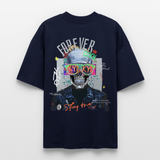 Fenriswolf, Totenkopf, 1st | Blaster, Oversize Bio T-Shirt, Unisex - Navy