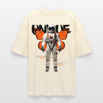 Lunaris, Astronaut, 1st | Blaster, Oversize Bio T-Shirt, Unisex - Weißgrau