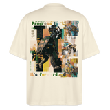 Xantherion, Schildkröte, 1st | Blaster, Oversize Bio T-Shirt, Unisex - Weißgrau