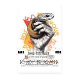 Eldamar, Schlange, 1st | Poster 20x30 cm - Weiß