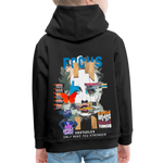 Nerthus, Gesicht, 1st | Kinder Hoodie - Schwarz
