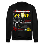 Diony, Wolf, 1st | Roller, Unisex Bio-Sweatshirt - Schwarz