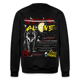 Diony, Wolf, 1st | Roller, Unisex Bio-Sweatshirt - Schwarz