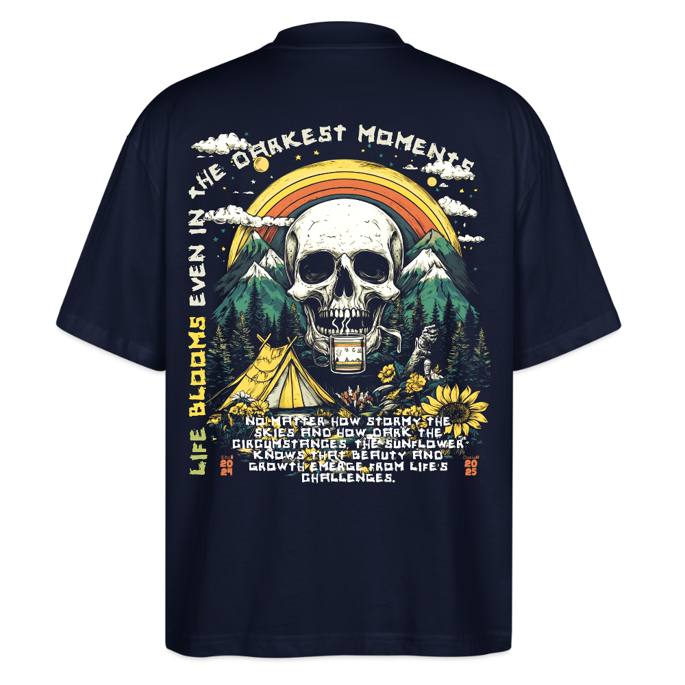 Panian, Berge, 1st | Blaster, Oversize Bio T-Shirt, Unisex - Navy