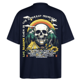 Panian, Berge, 1st | Blaster, Oversize Bio T-Shirt, Unisex - Navy