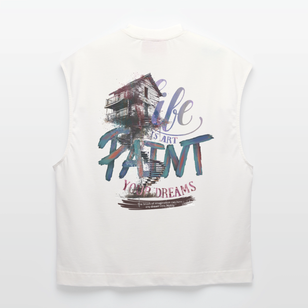 Ignisvar, Haus, 1st | Heavyweight Oversized Bio Tank Top, Unisex - OFF WHITE