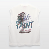 Ignisvar, Haus, 1st | Heavyweight Oversized Bio Tank Top, Unisex - OFF WHITE