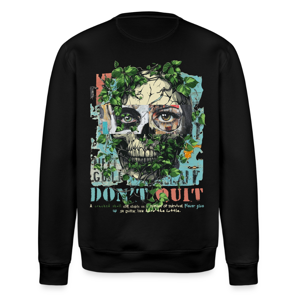 Persephi, Totenkopf, 1st | Roller, Unisex Bio-Sweatshirt - Schwarz