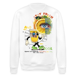 Neptaros, Zitrone, 1st | Roller, Unisex Bio-Sweatshirt - Weiß