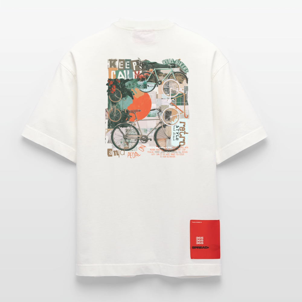 Eldrathis, Fahrrad, 1st | Heve, Heavyweight Oversized Bio T-Shirt, Unisex - OFF WHITE