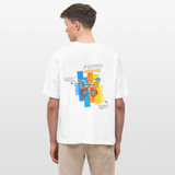 Nebularis, Schmetterling, 1st | Blaster, Oversize Bio T-Shirt, Unisex - Weiß
