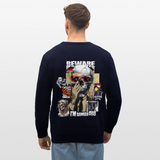 Saxnot, Totenkopf, 1st | Roller, Unisex Bio-Sweatshirt - Navy
