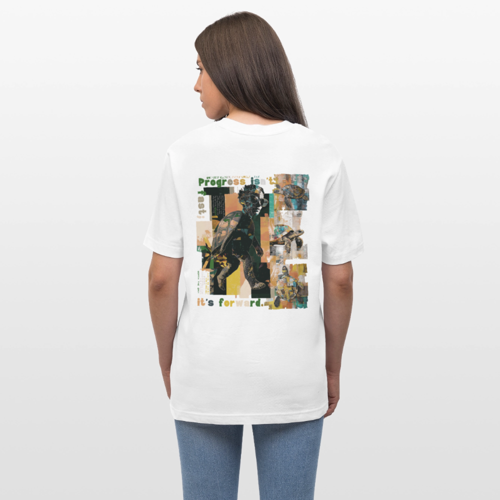 Xantherion, Schildkröte, 1st | Essential, Relaxed Fit Unisex Bio T-Shirt - Weiß
