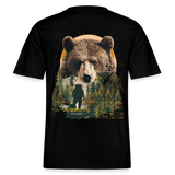 Ghadab, Bär, 1st | Essential, Relaxed Fit Unisex Bio T-Shirt - Schwarz