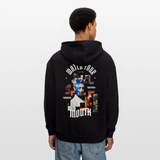 Dewrês, Frau, 1st | Freshhood, Oversized Unisex Hoodie - Schwarz