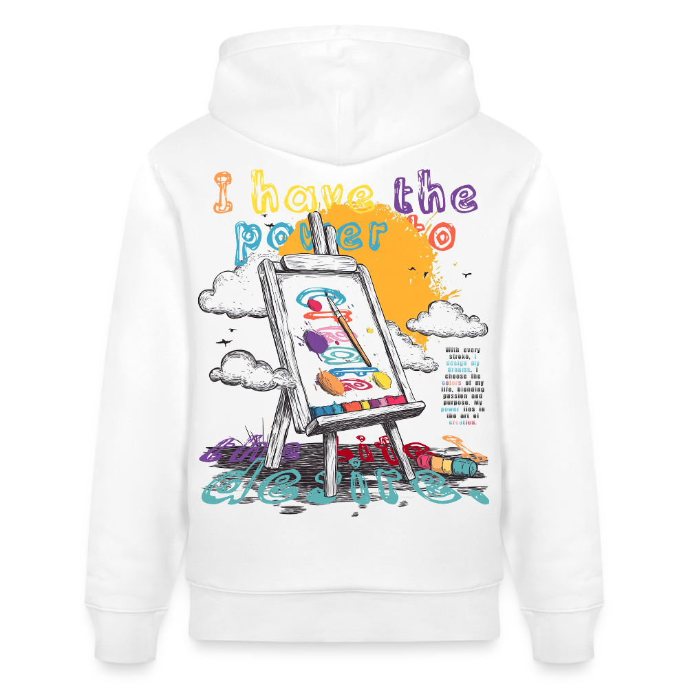 Noctharius, Malen, 1st | Cruiser, Unisex Bio-Hoodie - Weiß