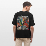 Nezha, Drache, 1st | Blaster, Oversize Bio T-Shirt, Unisex - Schwarz