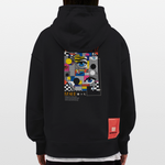 Shennong, Augen, 1st | Heavyweight Oversized Bio Hoodie, Unisex - SOLID BLACK