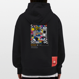 Shennong, Augen, 1st | Heavyweight Oversized Bio Hoodie, Unisex - SOLID BLACK