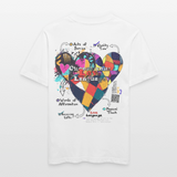 Baldurion, Herzen, 1st | Essential, Relaxed Fit Unisex Bio T-Shirt - Weiß